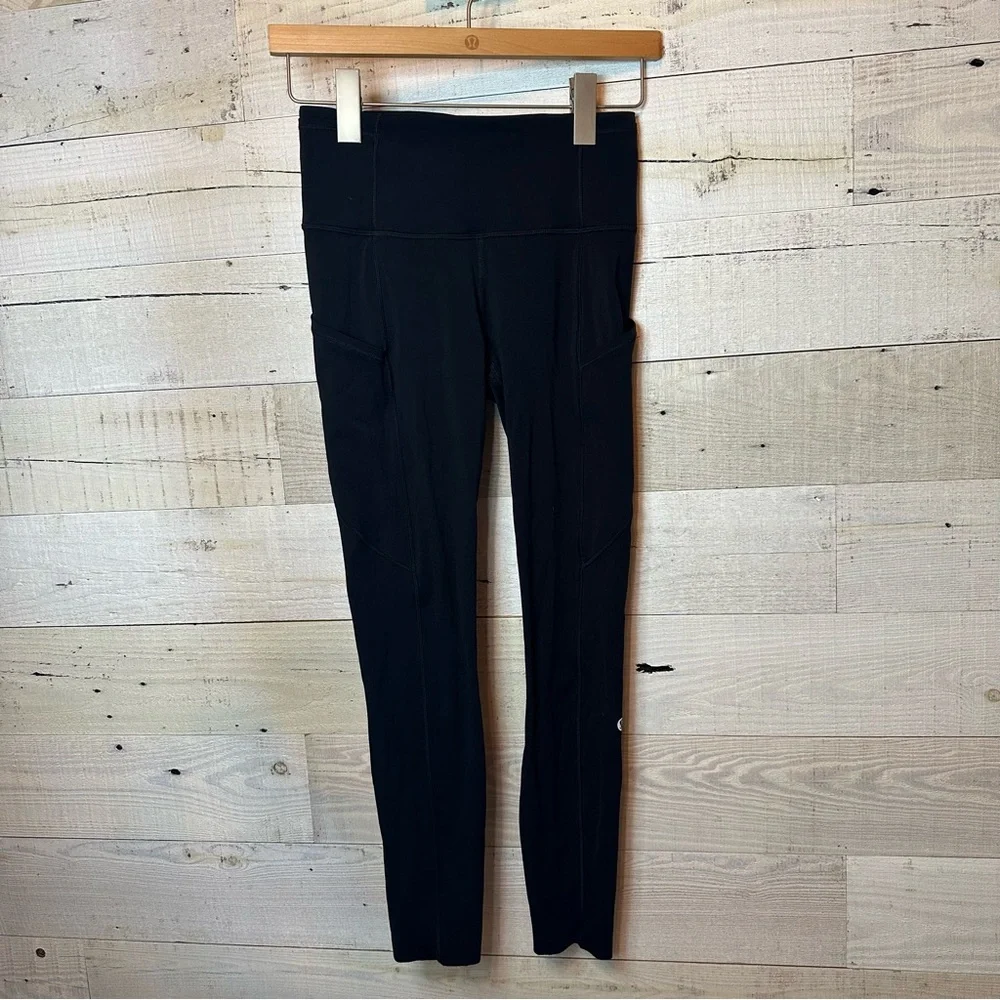 Lululemon Fast and Free 7/8 Tight 25” Black Size 4_11